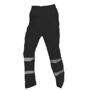 Pantaló d'alta visibilitat, de material reflector. Pantaló d'alta visibilitat, de material reflector.