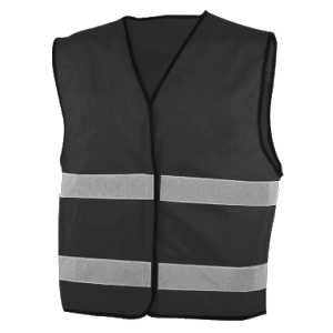 Armilla d'alta visibilitat, de material reflector. Armilla d'alta visibilitat, de material reflector.