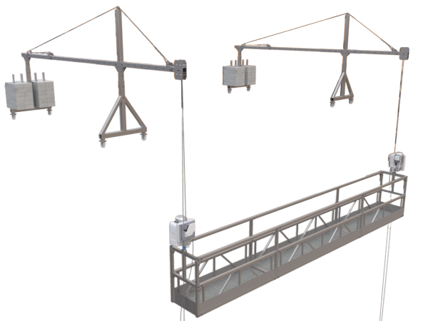 Plataforma suspesa d'accionament motoritzat Plataforma suspesa d'accionament motoritzat