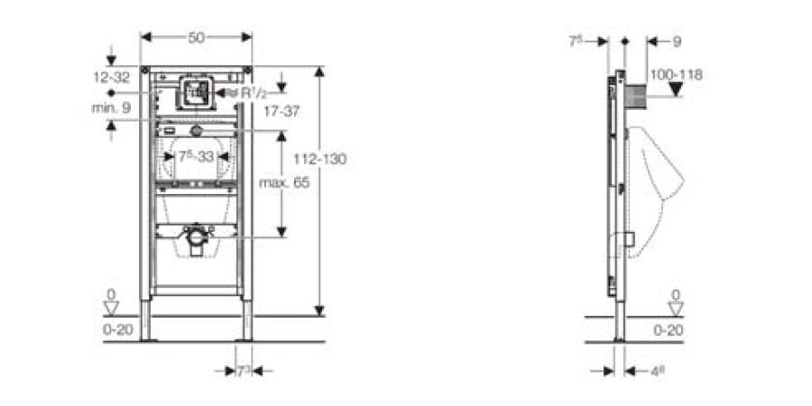 D'altura ajustable entre 1120 i 1300 mm