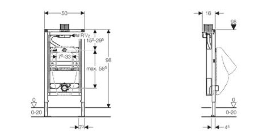 D'altura ajustable entre 1120 i 1300 mm, per a accionament superior