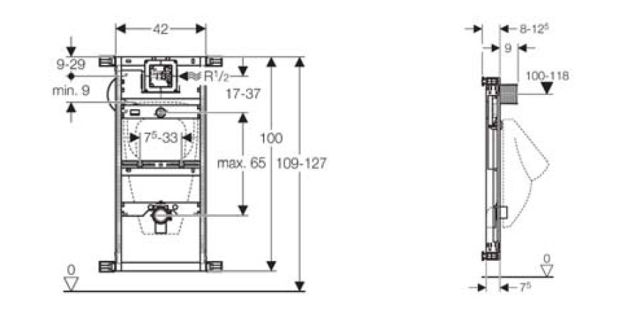 D'altura ajustable entre 1090 i 1270 mm